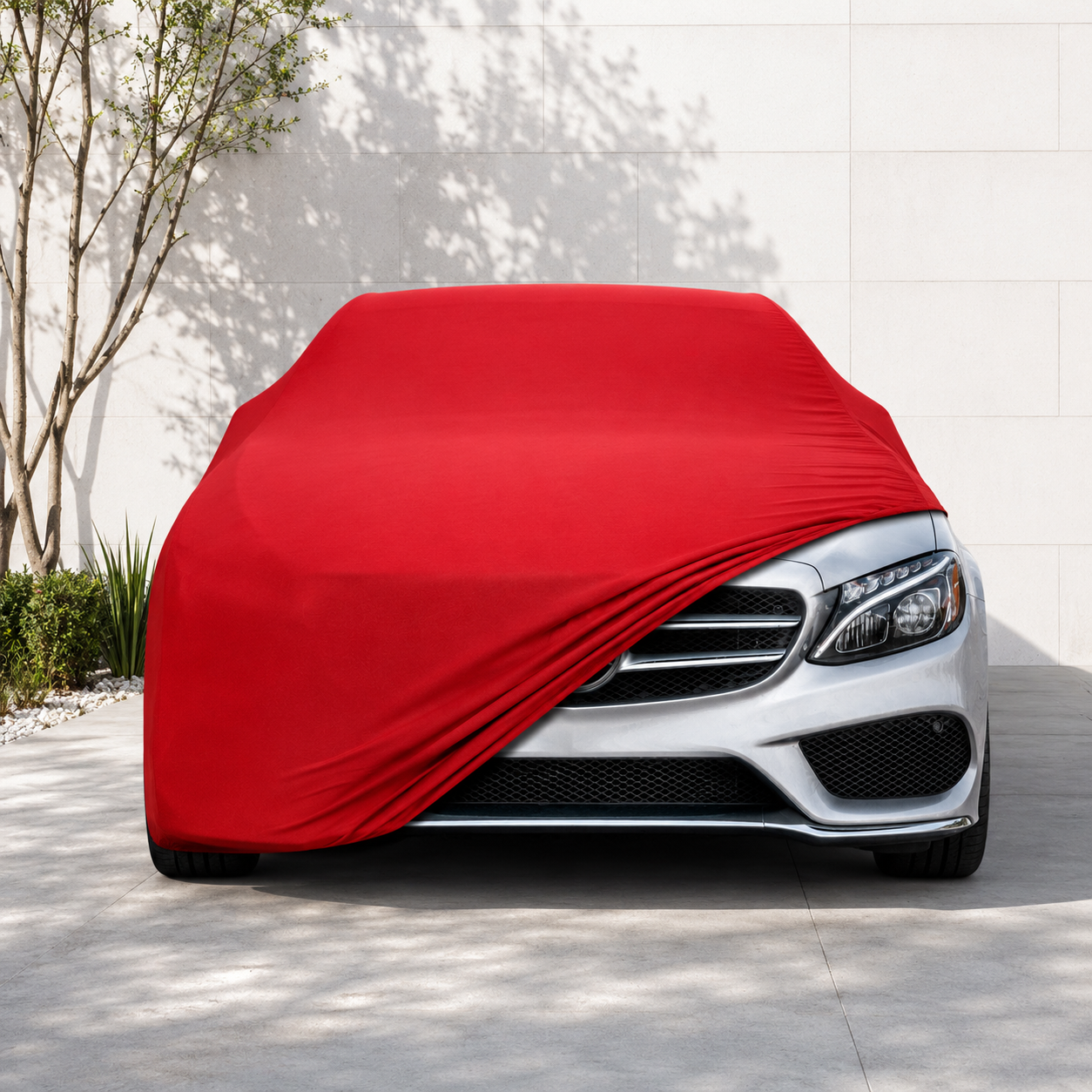 Mercedes Benz C-Serisi Sedan (W205) 2014 - 2021 Araba Brandası Yazlık Kumaş Oto Branda – Araca Özel Uyum