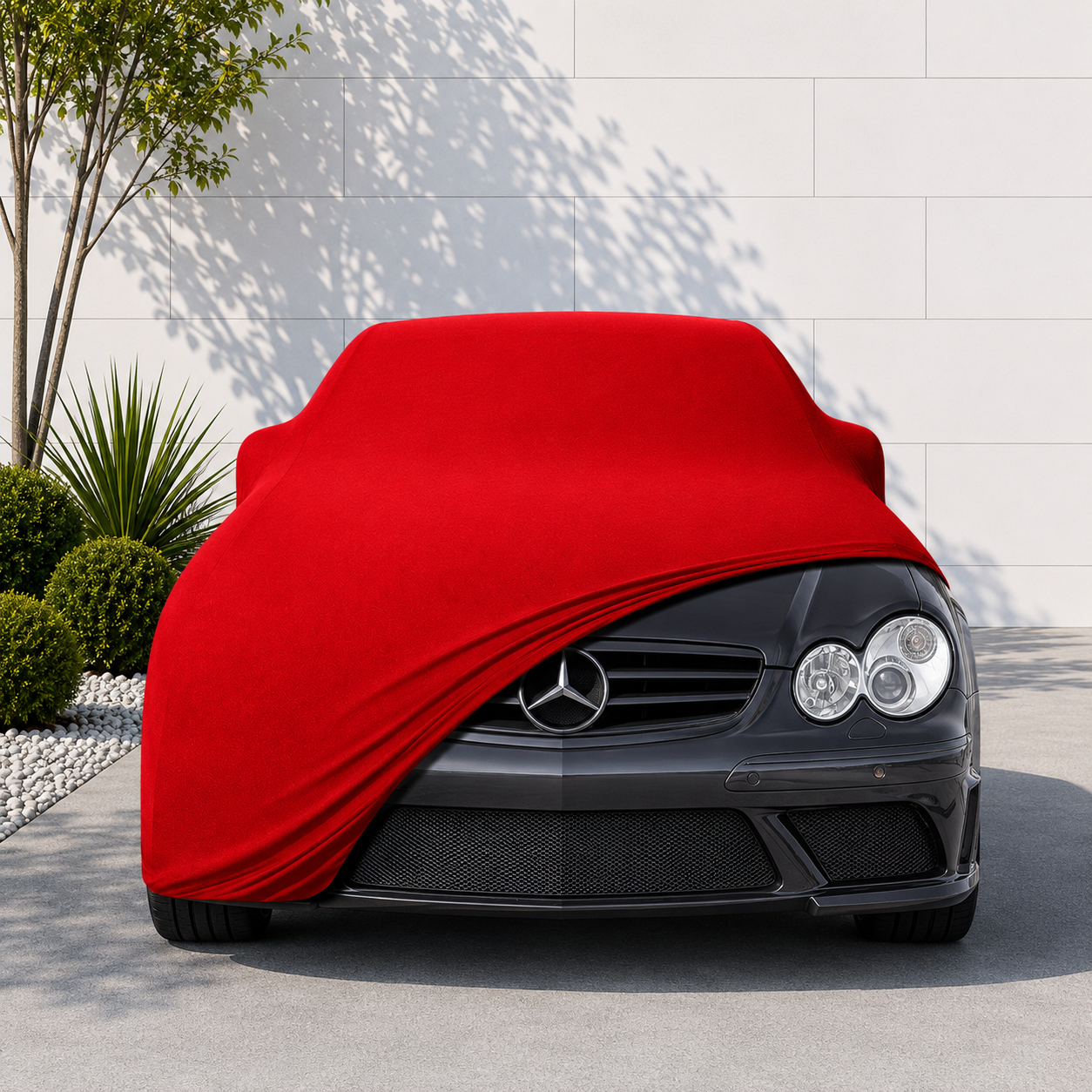 Mercedes Benz CLK-Serisi Coupe (C209) 2002 - 2010 Araba Brandası Yazlık Kumaş Oto Branda – Araca Özel Uyum