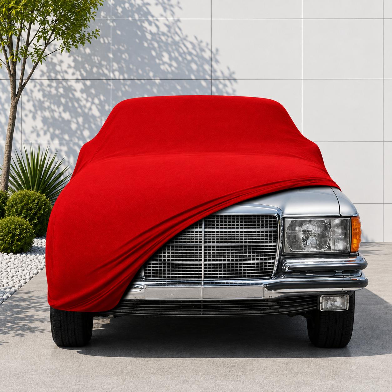 Mercedes Benz S-Serisi (W116) 1972 - 1980 Araba Brandası Yazlık Kumaş Oto Branda – Araca Özel Uyum