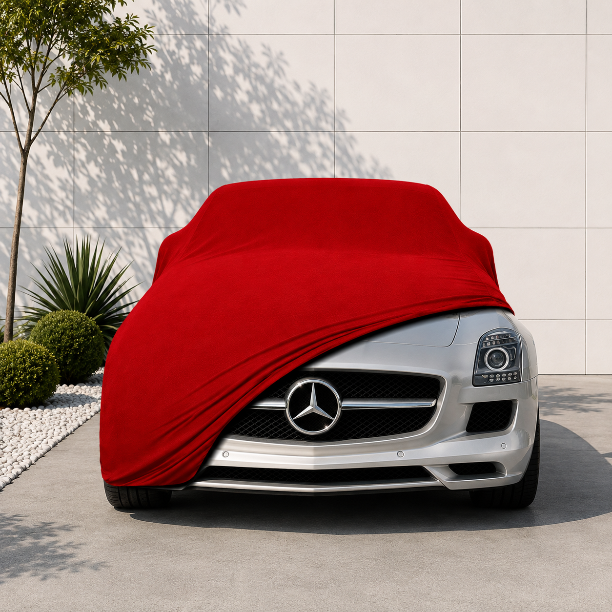 Mercedes Benz SLS AMG Coupe (C197) 2010 - 2014 Araba Brandası Yazlık Kumaş Oto Branda – Araca Özel Uyum