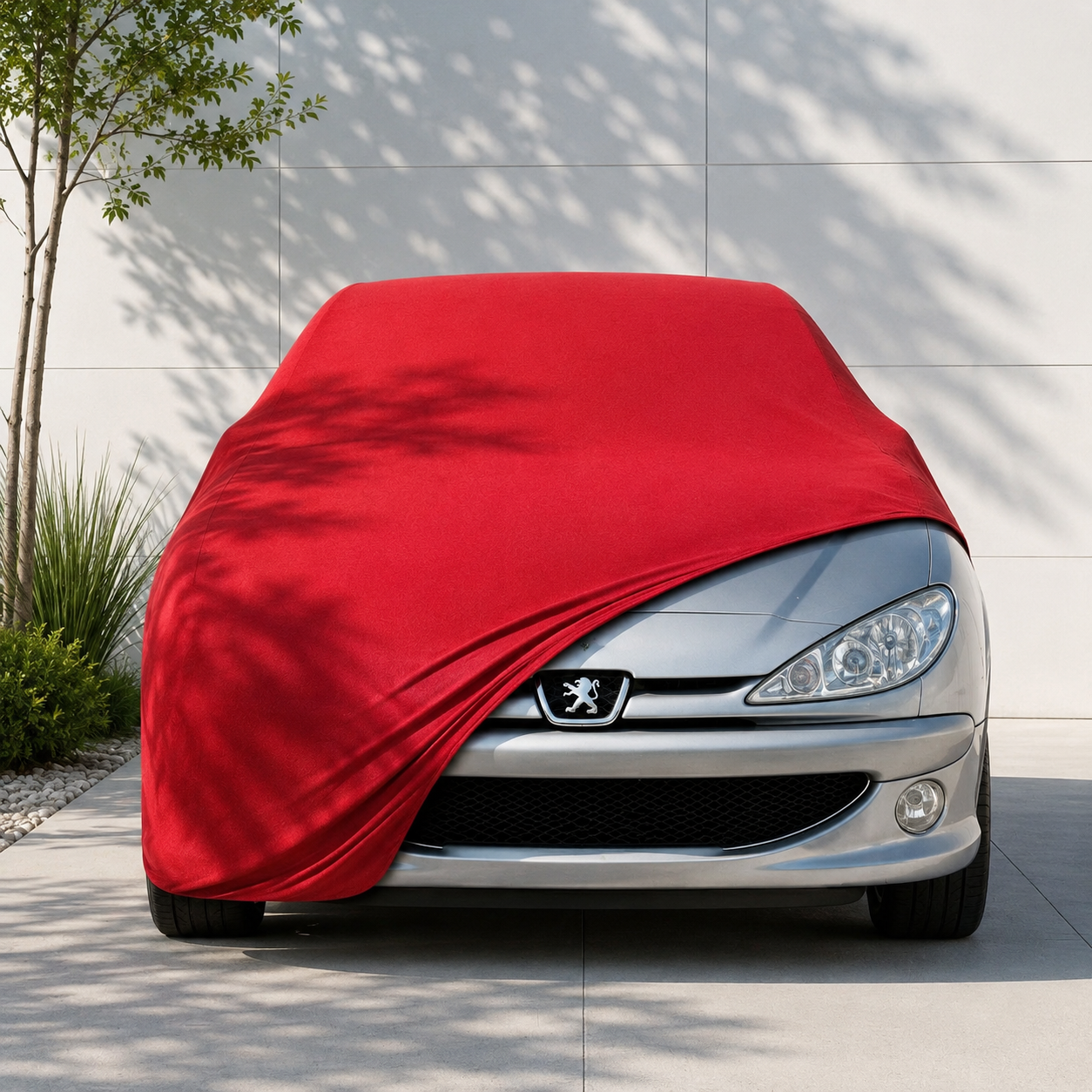 Peugeot 206+ Hatchback 2009 - 2013 Araba Brandası Yazlık Kumaş Oto Branda – Araca Özel Uyum