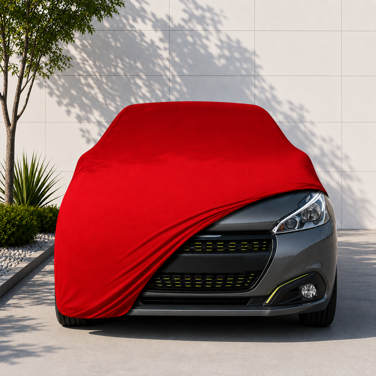Peugeot 208 Hatchback 2012 - 2019 Araba Brandası Yazlık Kumaş Oto Branda – Araca Özel Uyum