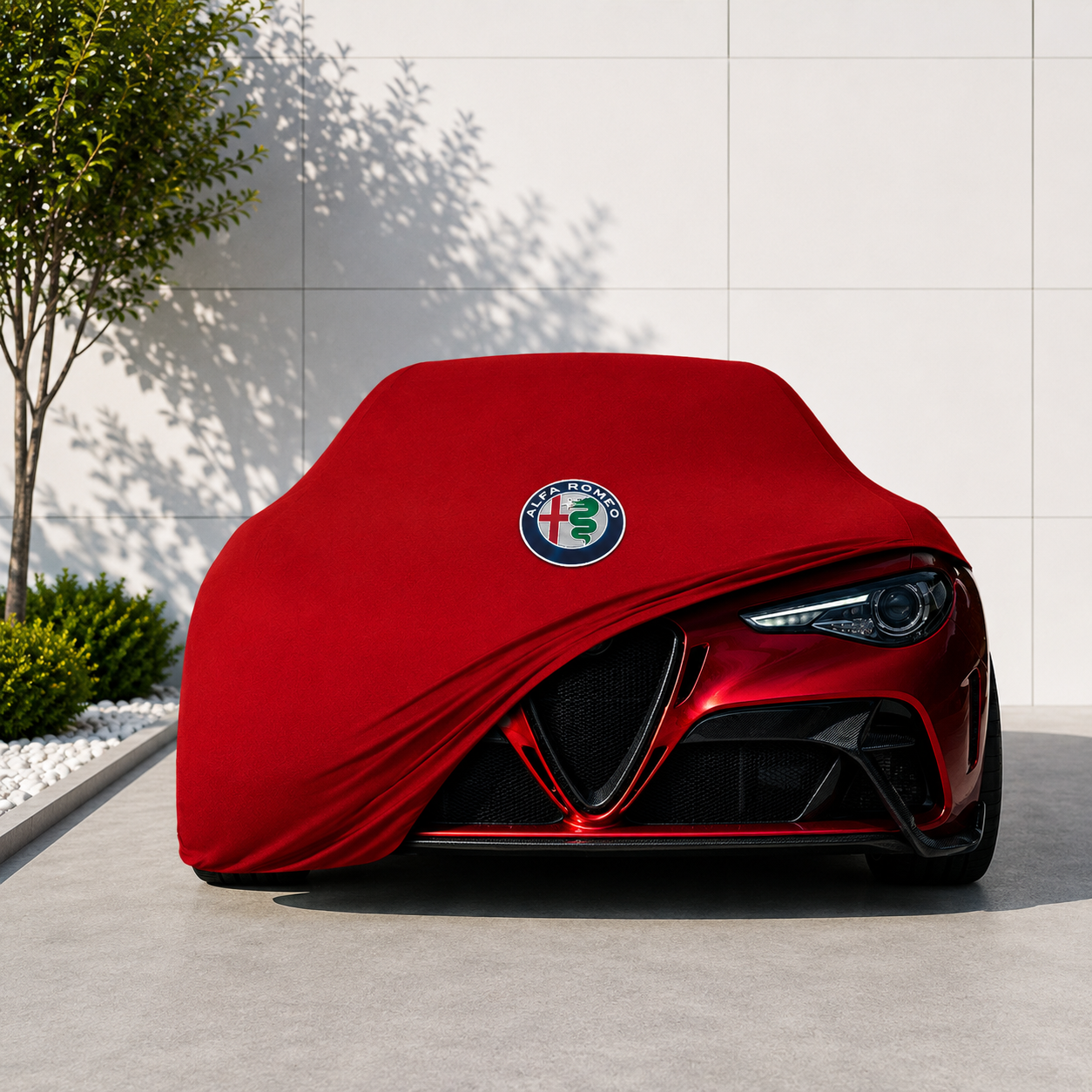 Alfa Romeo Giulia 2023 - Günümüz Araba Brandası Yazlık Kumaş Oto Branda – Araca Özel Uyum