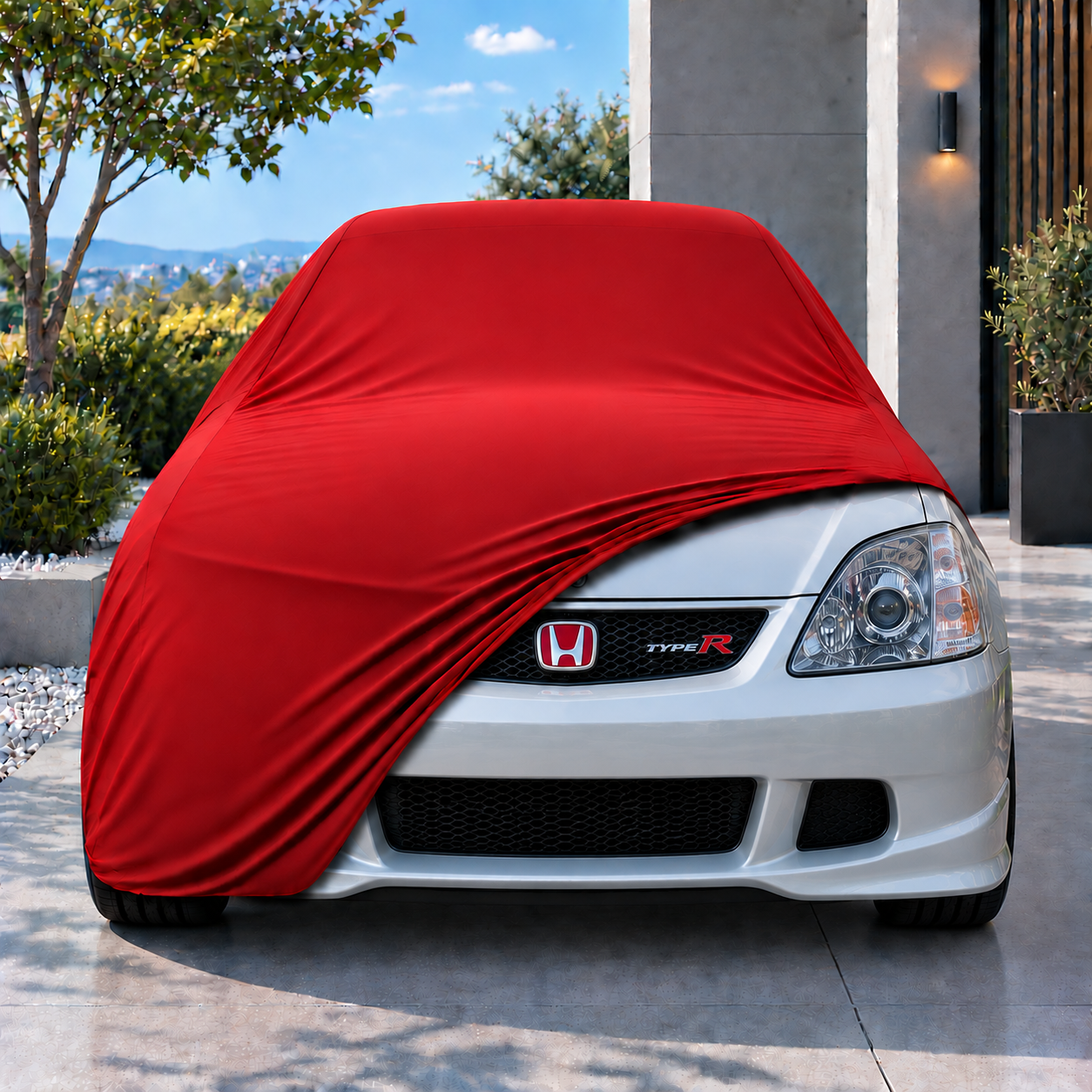 Honda Civic Hatchback (3 kapı) 2002-2005 Araba Brandası Yazlık Kumaş Oto Branda – Araca Özel Uyum
