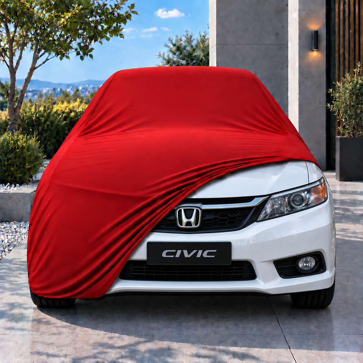 Honda Civic Sedan 2012-2016 Araba Brandası Yazlık Kumaş Oto Branda – Araca Özel Uyum