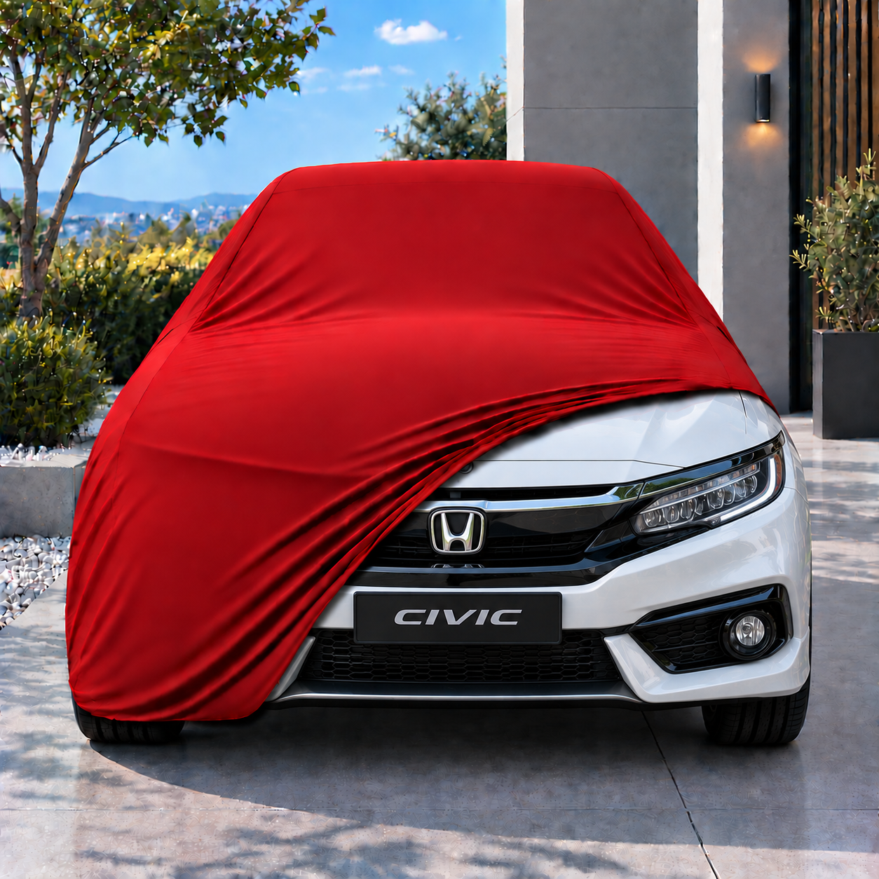 Honda Civic Sedan 2016-2021 Araba Brandası Yazlık Kumaş Oto Branda – Araca Özel Uyum