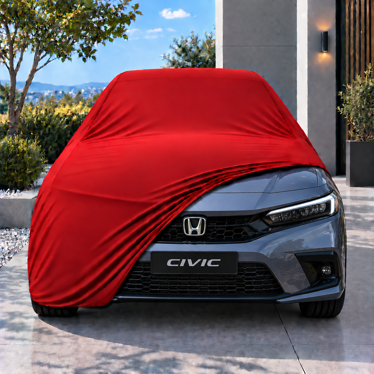 Honda Civic Sedan 2021-Günümüz Araba Brandası Yazlık Kumaş Oto Branda – Araca Özel Uyum