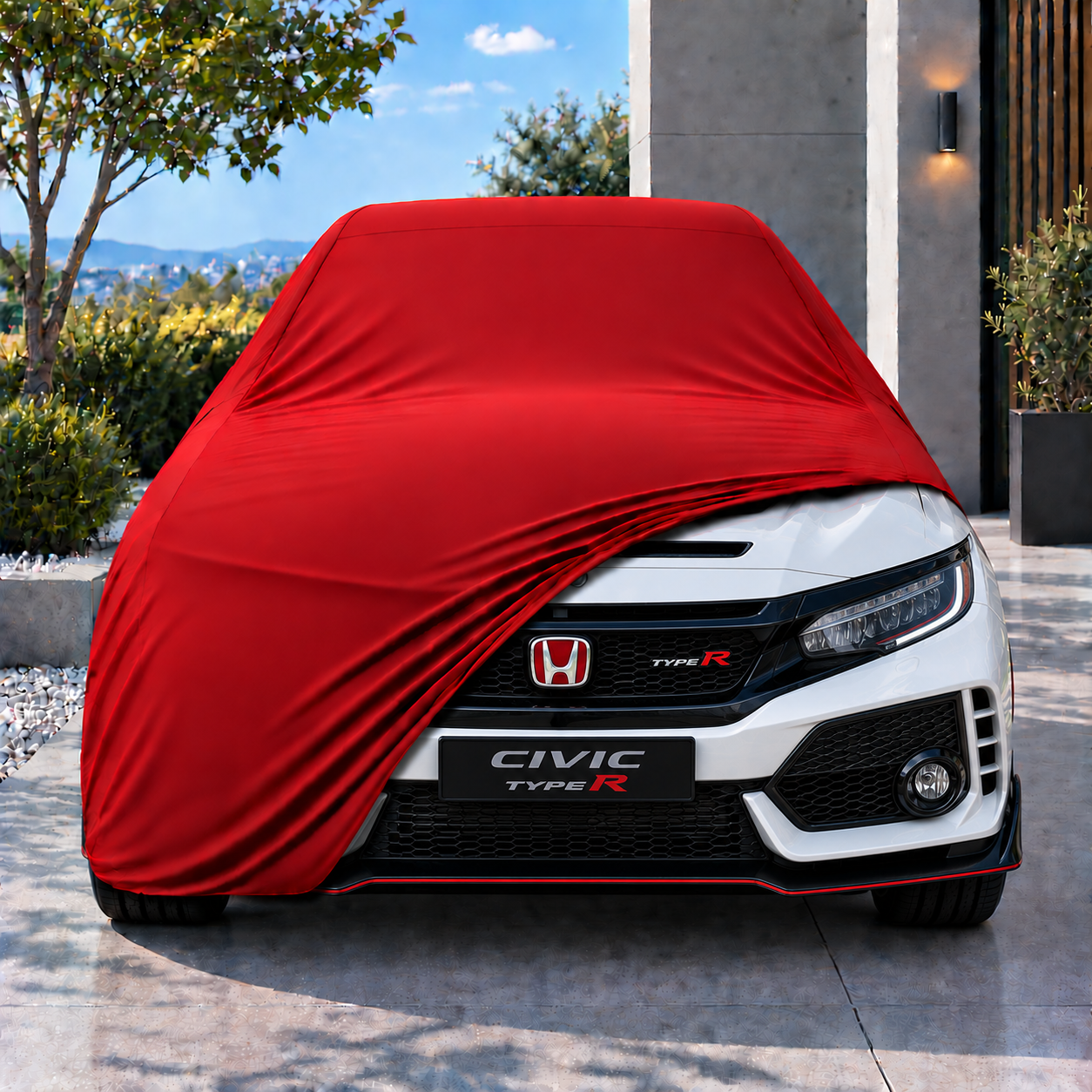 Honda Civic Type R 2015-2017Araba Brandası Yazlık Kumaş Oto Branda – Araca Özel Uyum
