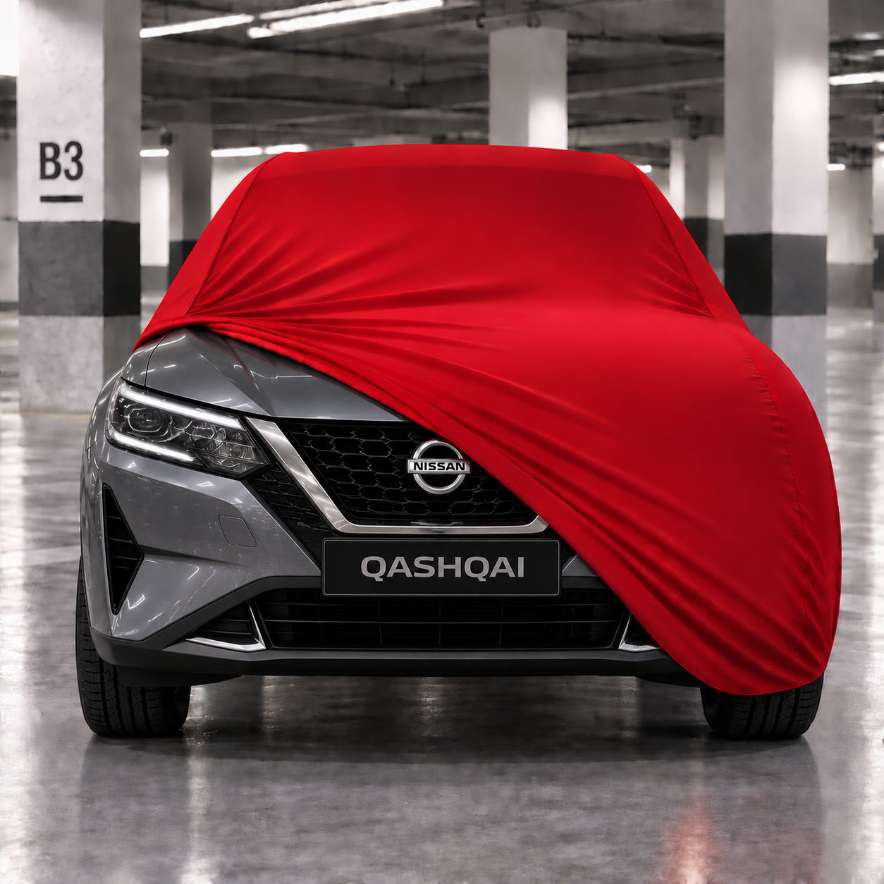 Nissan Qashqai 2022-Günümüz Araba Brandası Yazlık Kumaş Oto Branda – Araca Özel Uyum