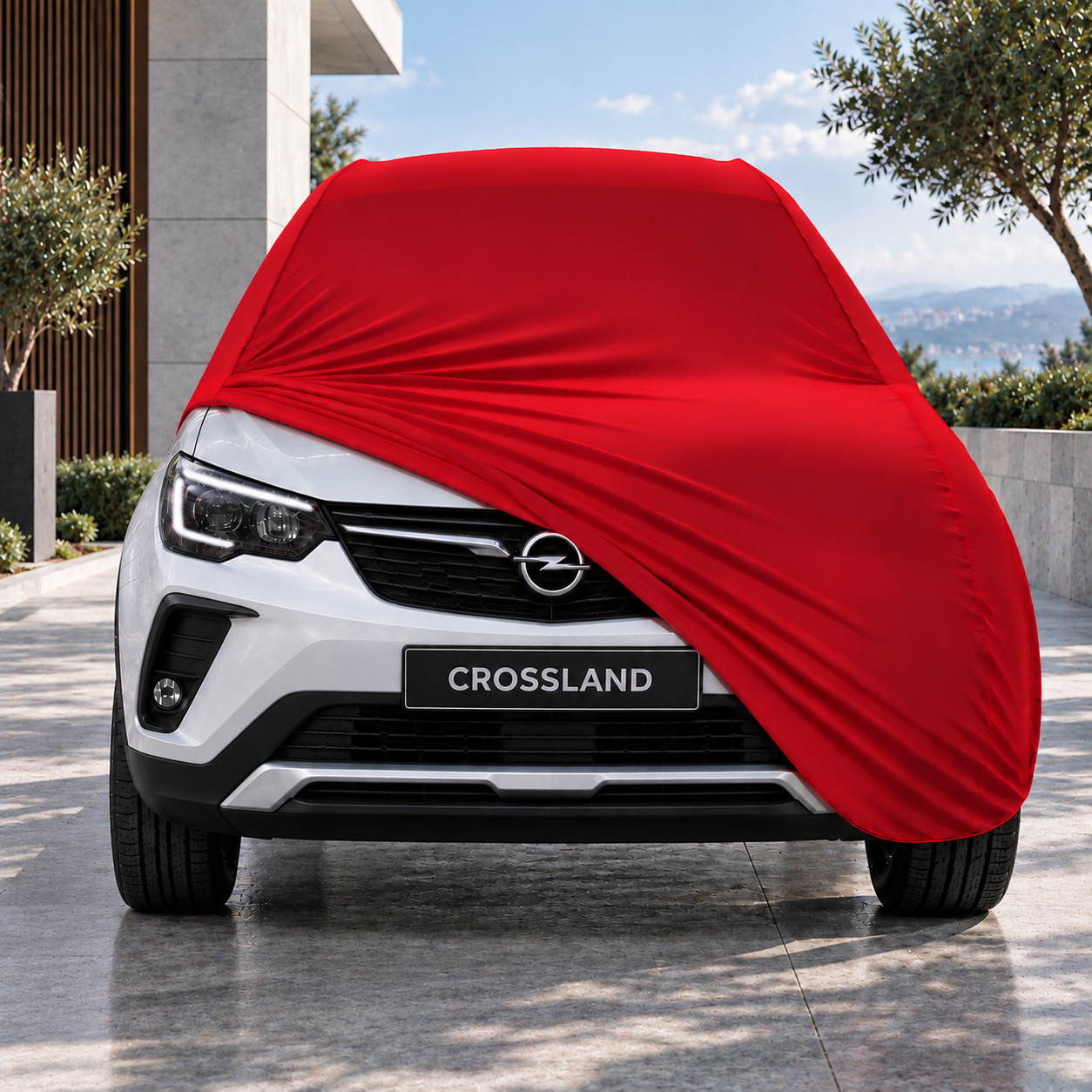 Opel Crossland 2021-2024 Araba Brandası Yazlık Kumaş Oto Branda – Araca Özel Uyum