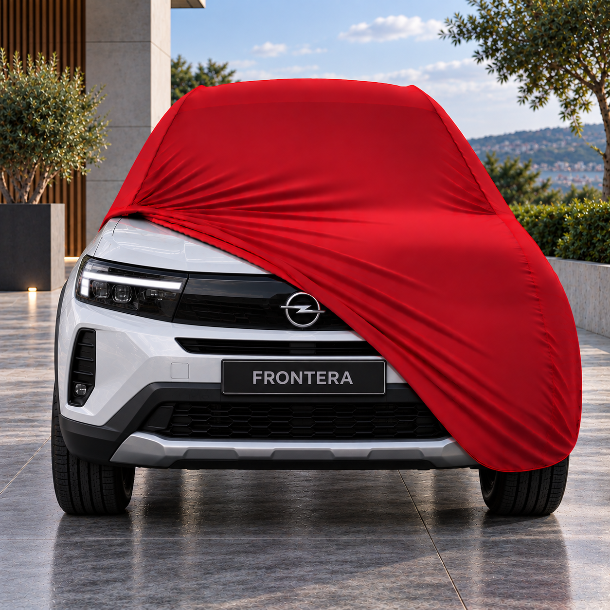 Opel Frontera 2025-Günümüz Araba Brandası Yazlık Kumaş Oto Branda – Araca Özel Uyum