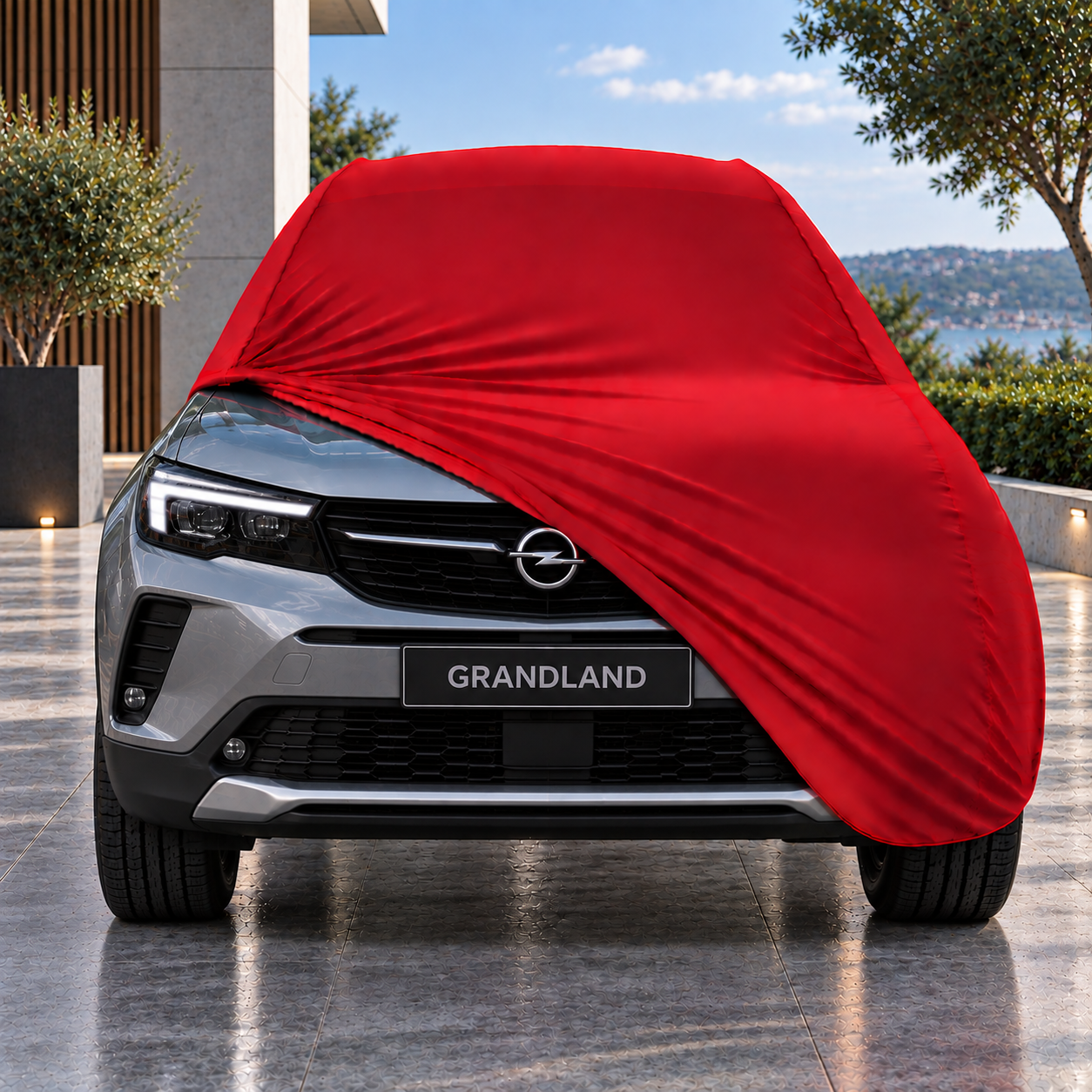 Opel Grandland 2022-2024 Araba Brandası Yazlık Kumaş Oto Branda – Araca Özel Uyum