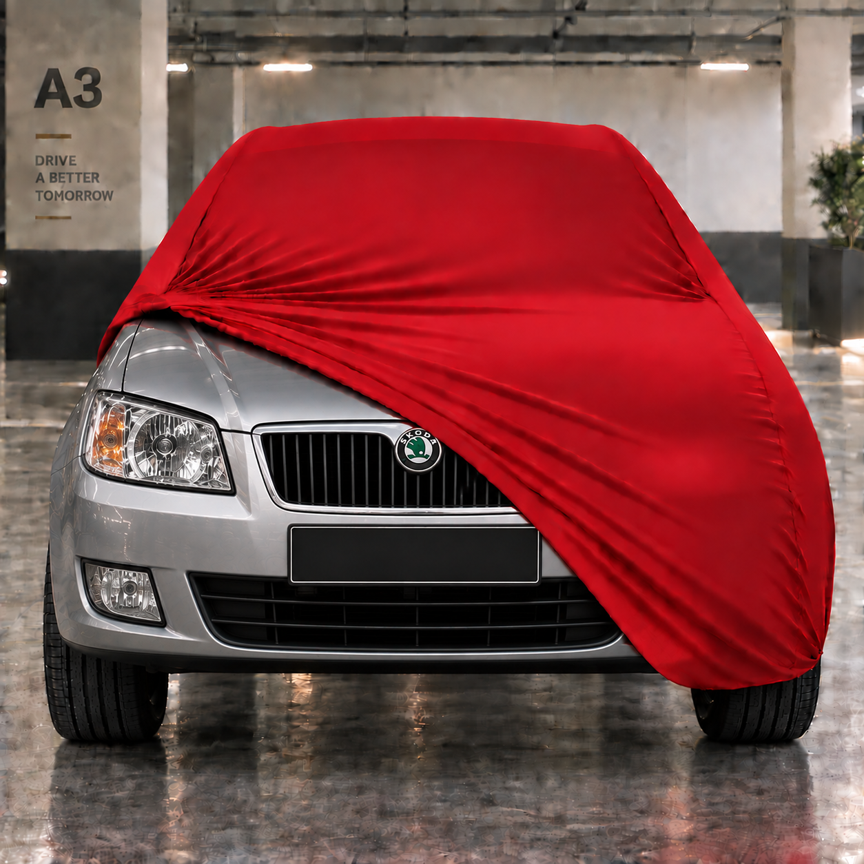Skoda Fabia 2007-2014 Araba Brandası Yazlık Kumaş Oto Branda – Araca Özel Uyum