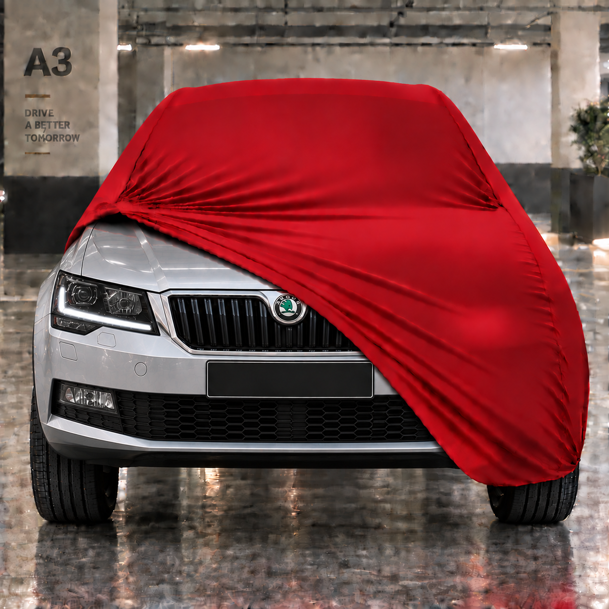Skoda Octavia 2013-2020 Araba Brandası Yazlık Kumaş Oto Branda – Araca Özel Uyum