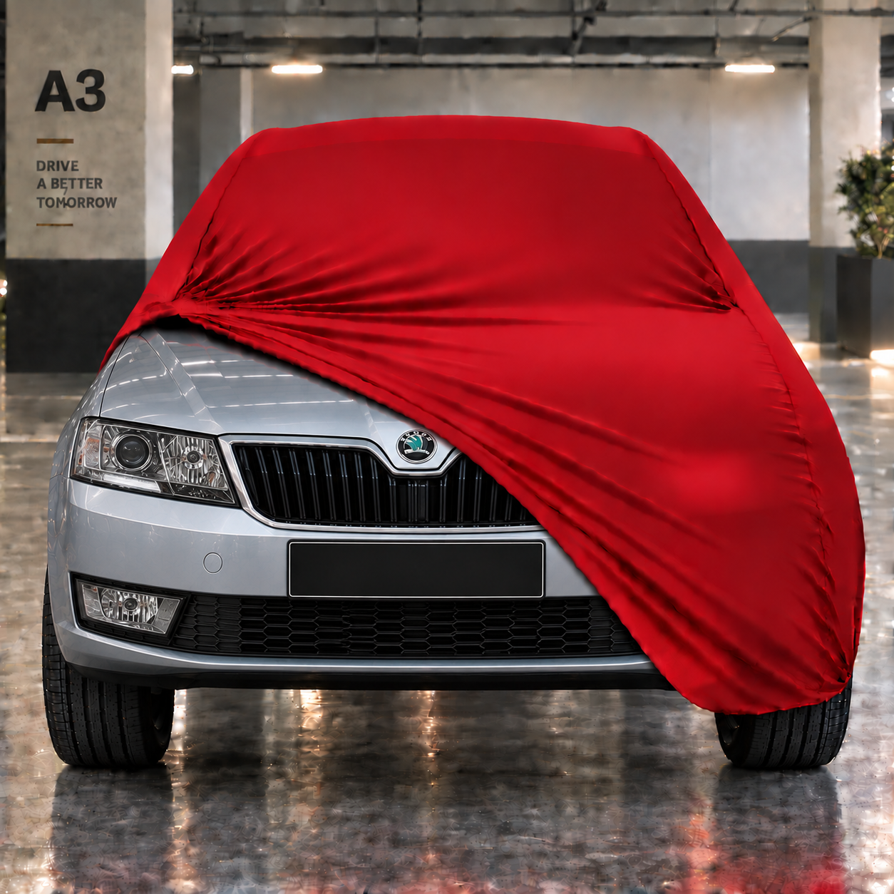 Skoda Rapid 2013-2019 Araba Brandası Yazlık Kumaş Oto Branda – Araca Özel Uyum