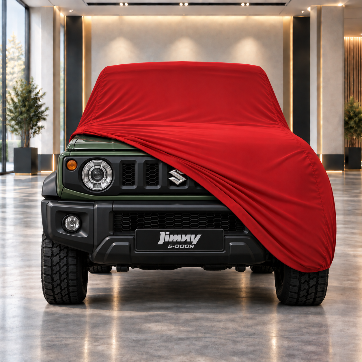 Suzuki Jimny (5 Kapılı) 2024-Günümüz Araba Brandası Yazlık Kumaş Oto Branda – Araca Özel Uyum