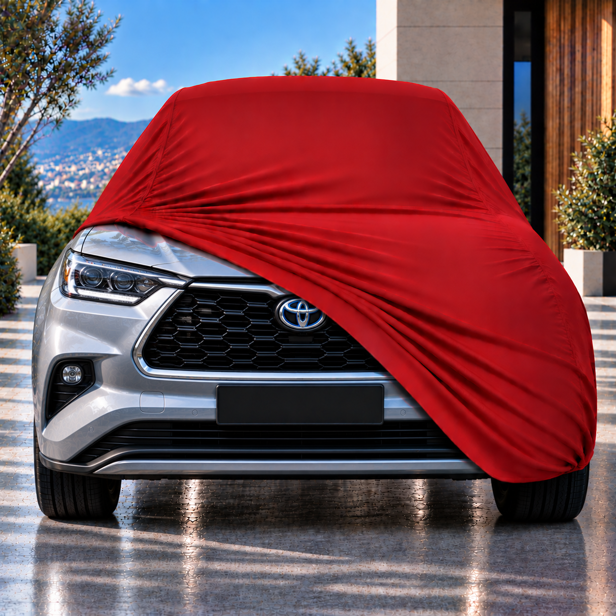 Toyota Highlander Hybrid (7 Koltuklu) 2021-2026 Araba Brandası Yazlık Kumaş Oto Branda – Araca Özel Uyum