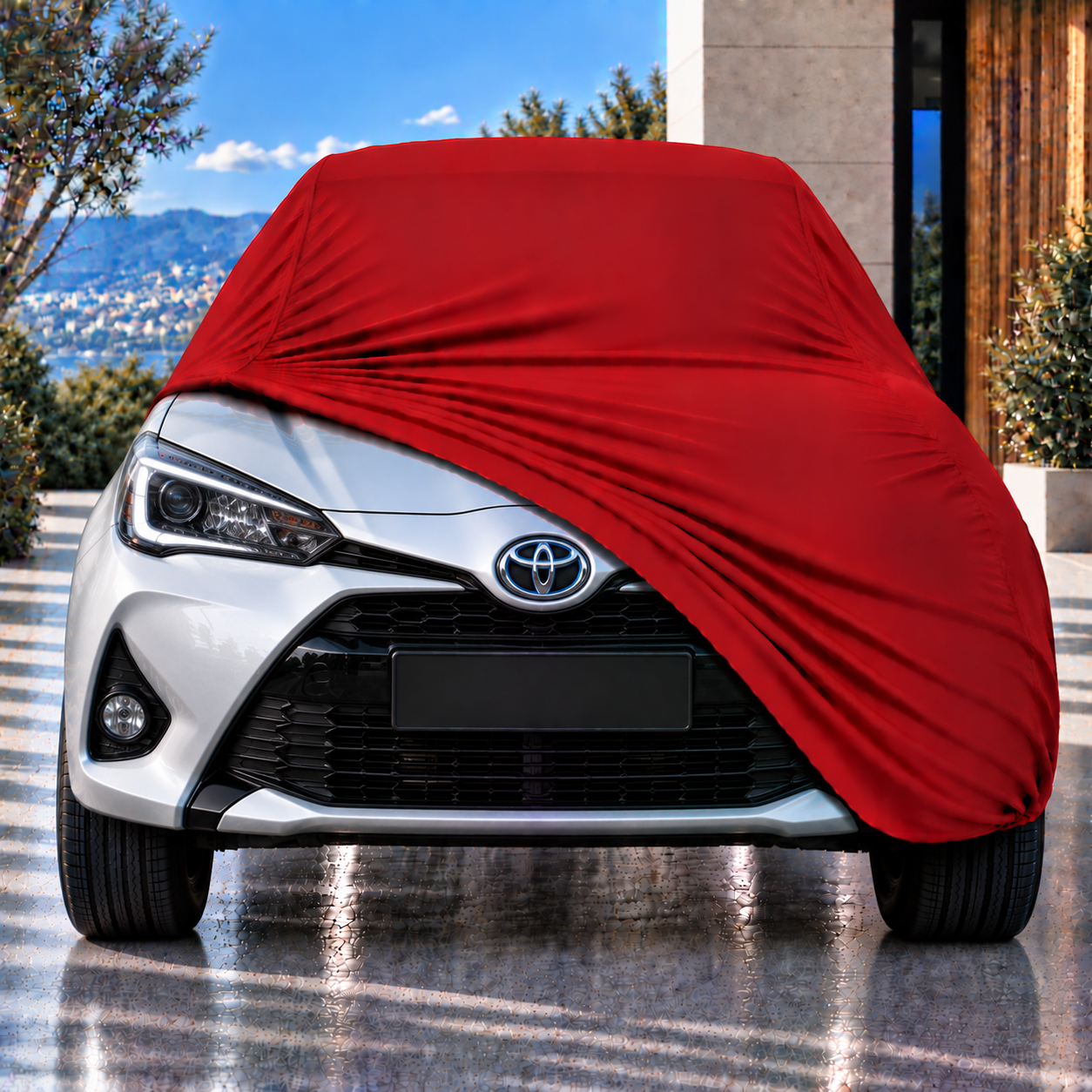 Toyota Yaris Hybrid 2020-2024 Araba Brandası Yazlık Kumaş Oto Branda – Araca Özel Uyum
