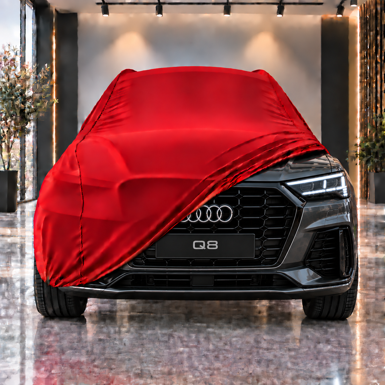Audi Q8 2018-Günümüz Araba Brandası Yazlık Kumaş Oto Branda – Araca Özel Uyum