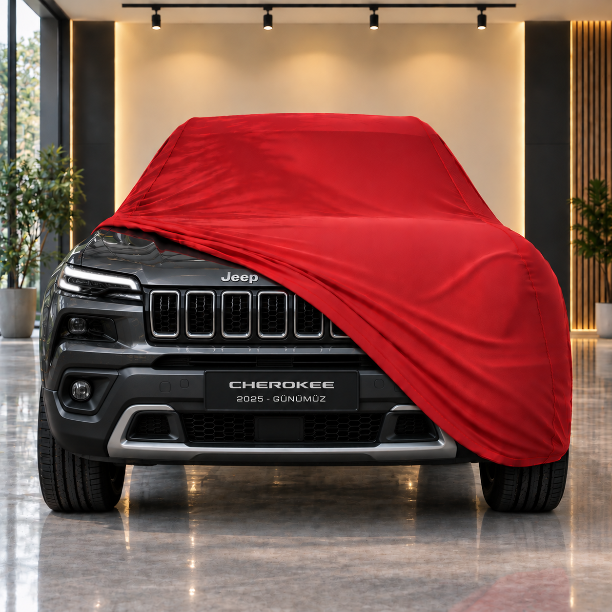 Jeep Cherokee 2025-Günümüz Araba Brandası Yazlık Kumaş Oto Branda – Araca Özel Uyum